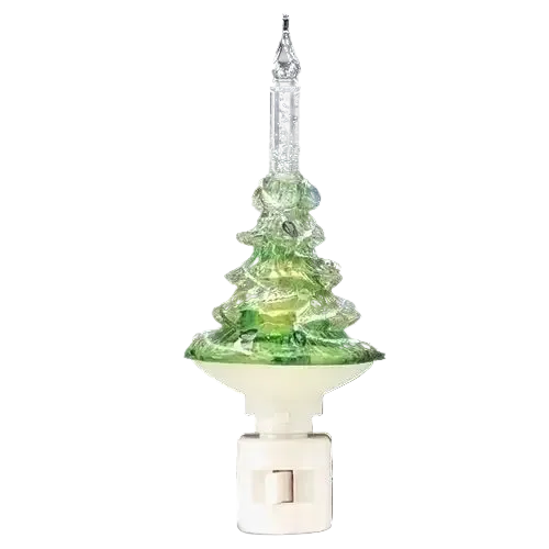 Green Christmas Tree Bubble Night Light