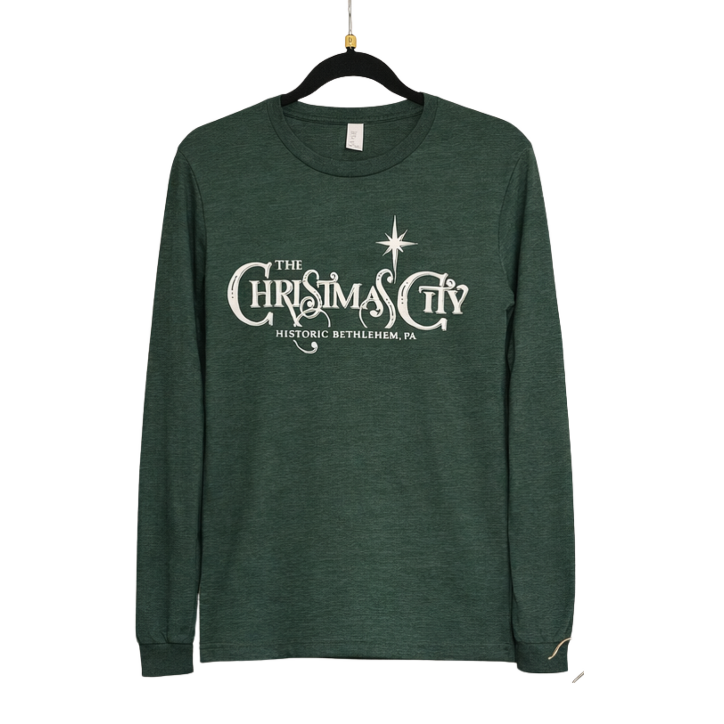 Green Long Sleeve Christmas City Shirt