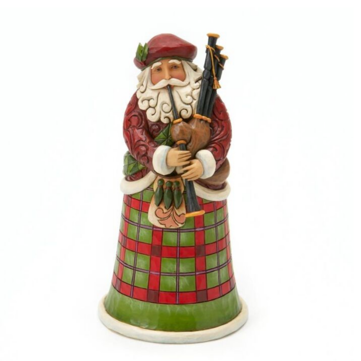 Jim Shore Scottish Bagpipe Santa