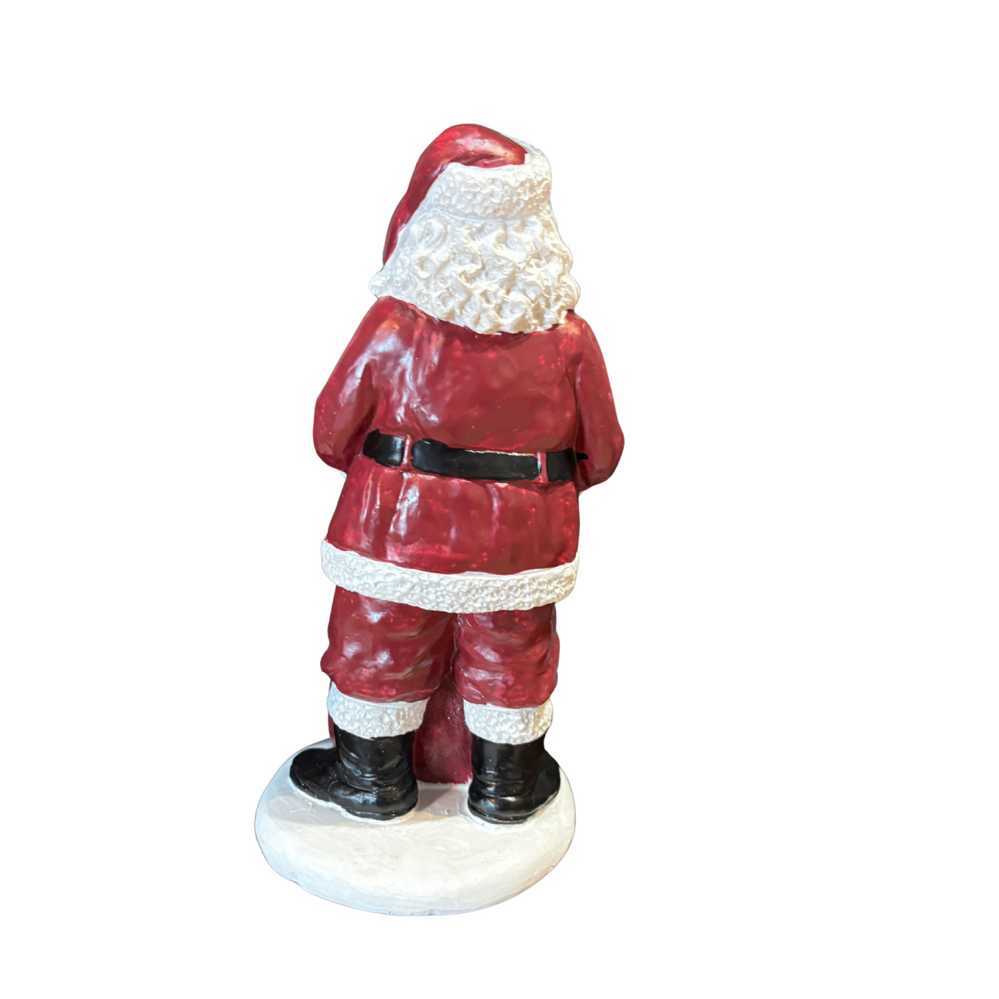 Santa With Teddy Bear Black
