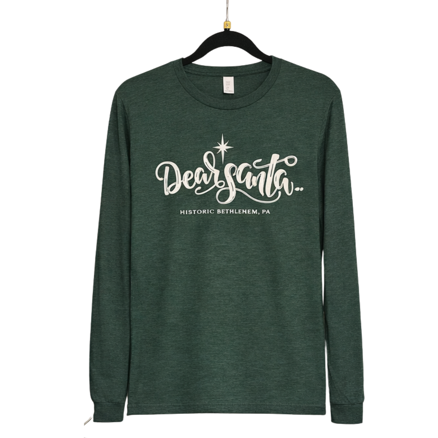 Dear Santa Long Sleeve Green Shirt