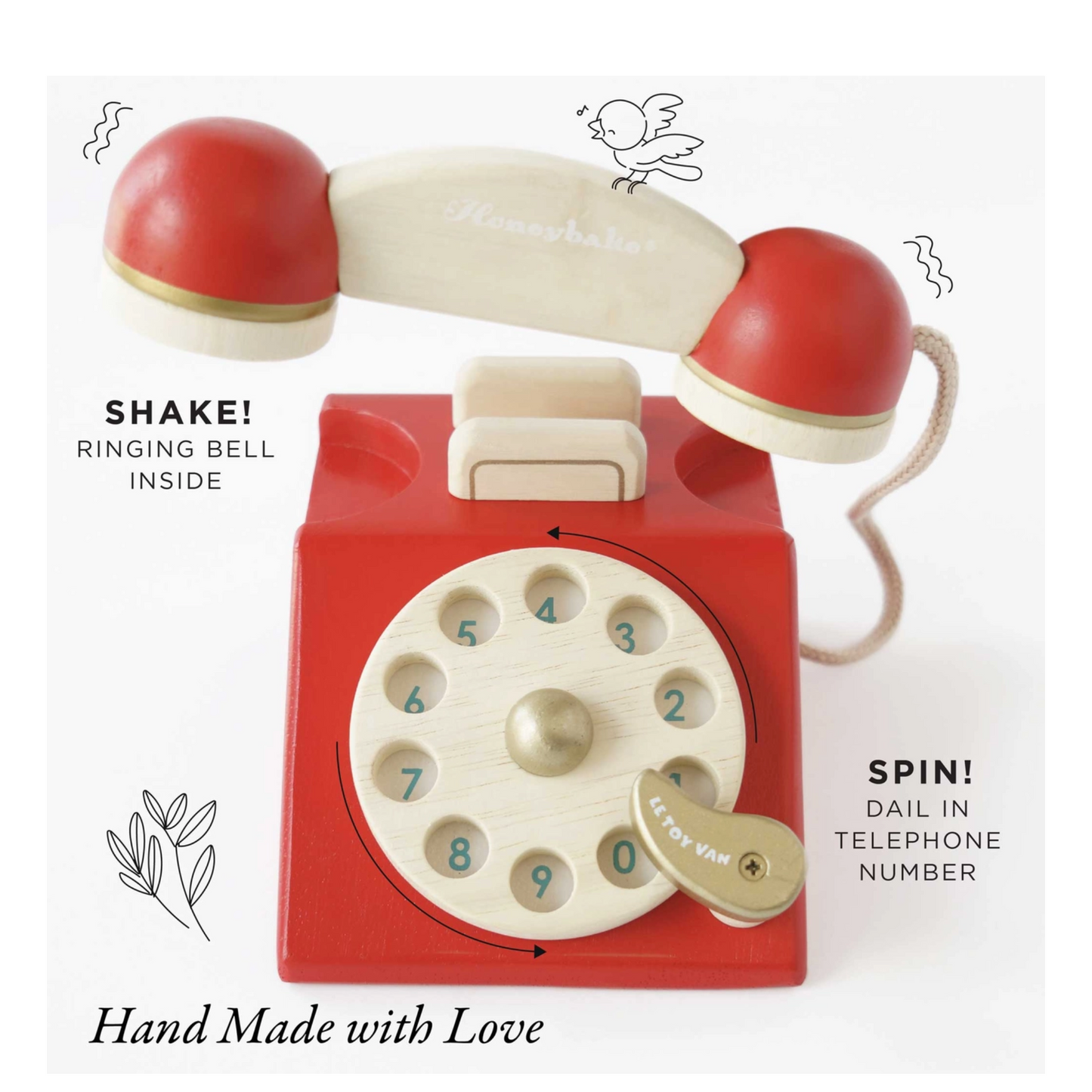 Vintage Wooden Phone