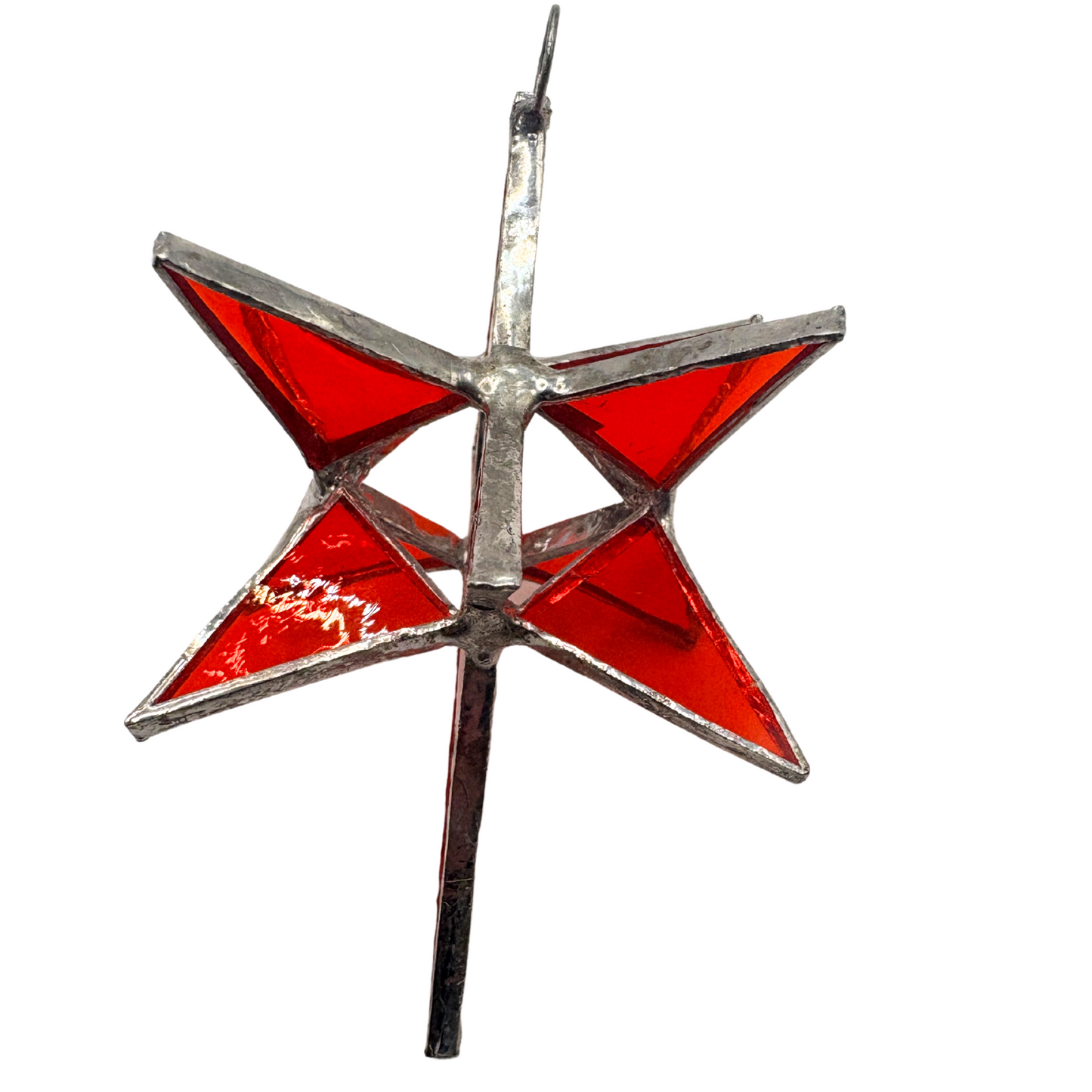 Orange 3D Bethlehem Star