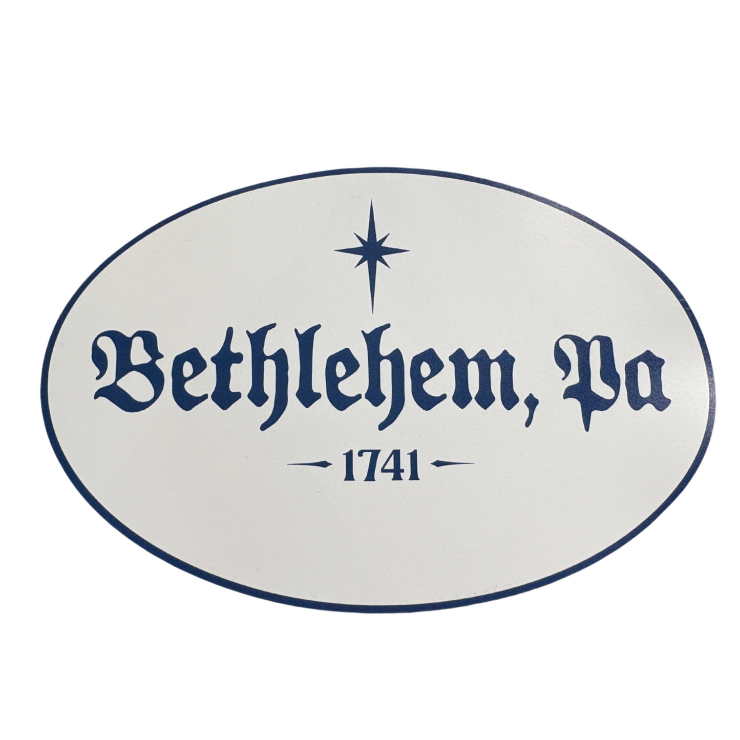 Bethlehem 1741 Oval Magnet