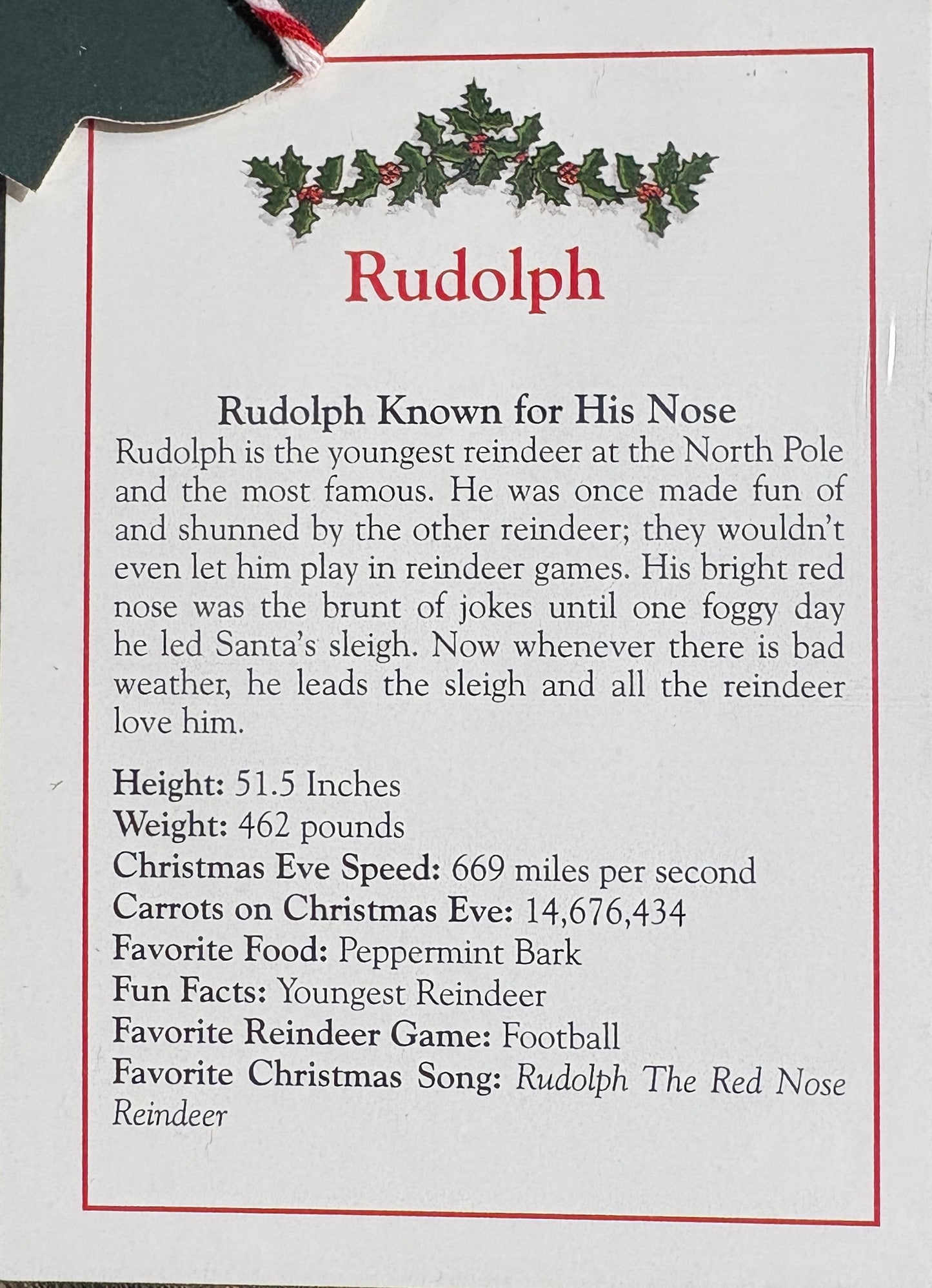 Retired Sleigh Bells (Rudolph, Dasher, Dancer, Prancer)