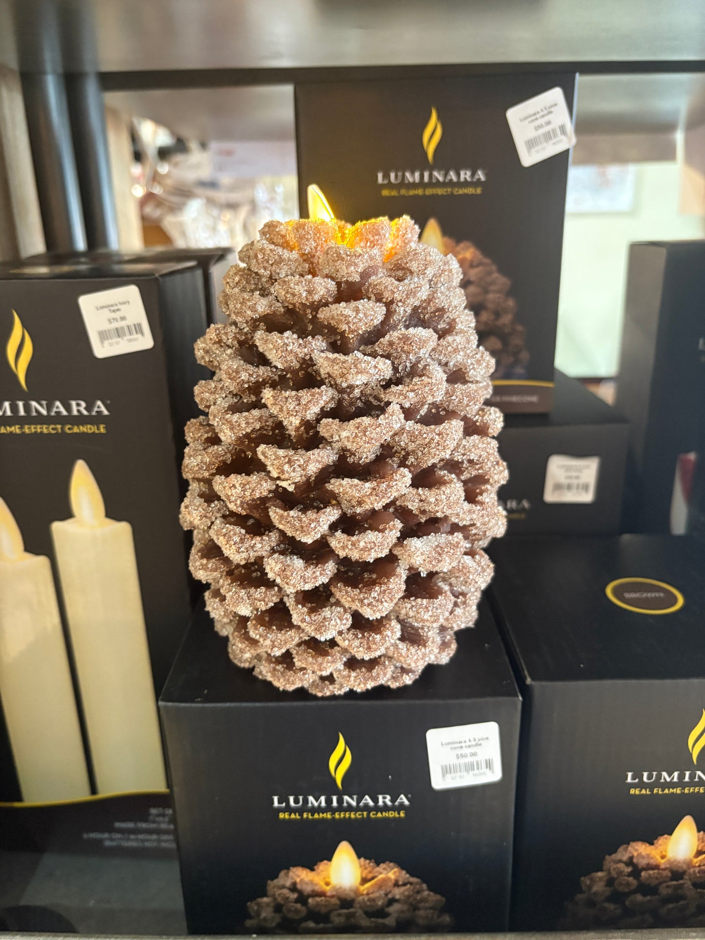 Luminara 6.5 inch pine cone