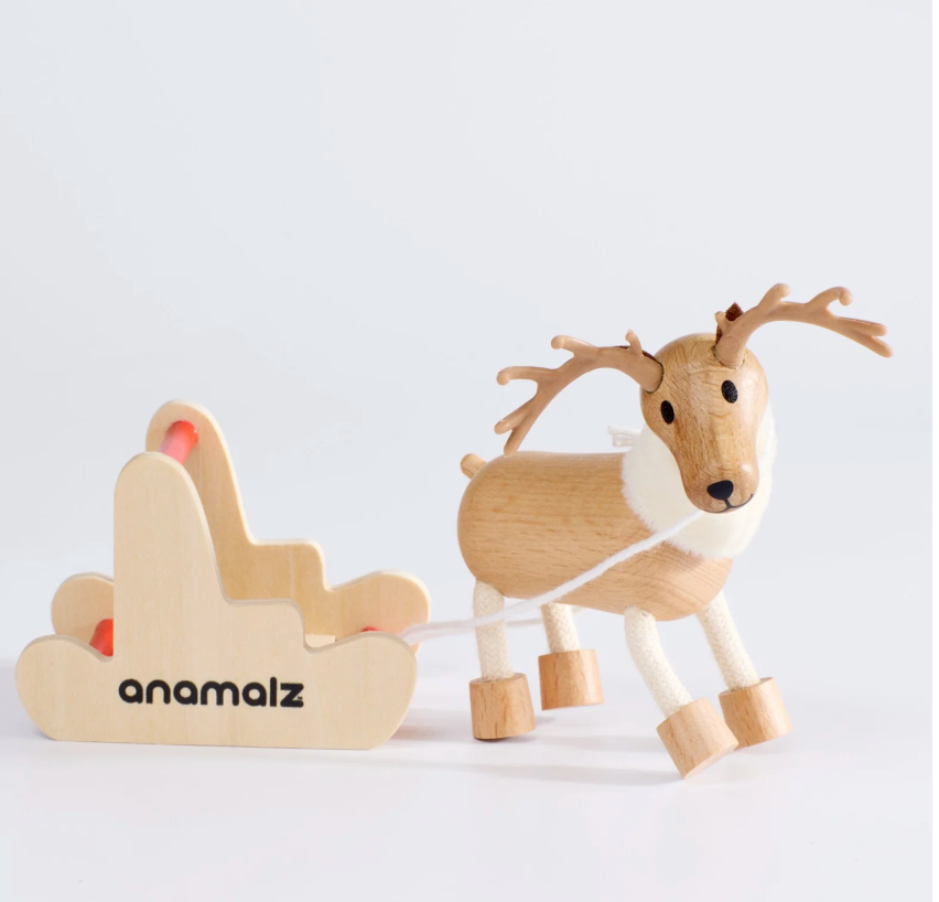 Animalz Reindeer and Sleigh Set