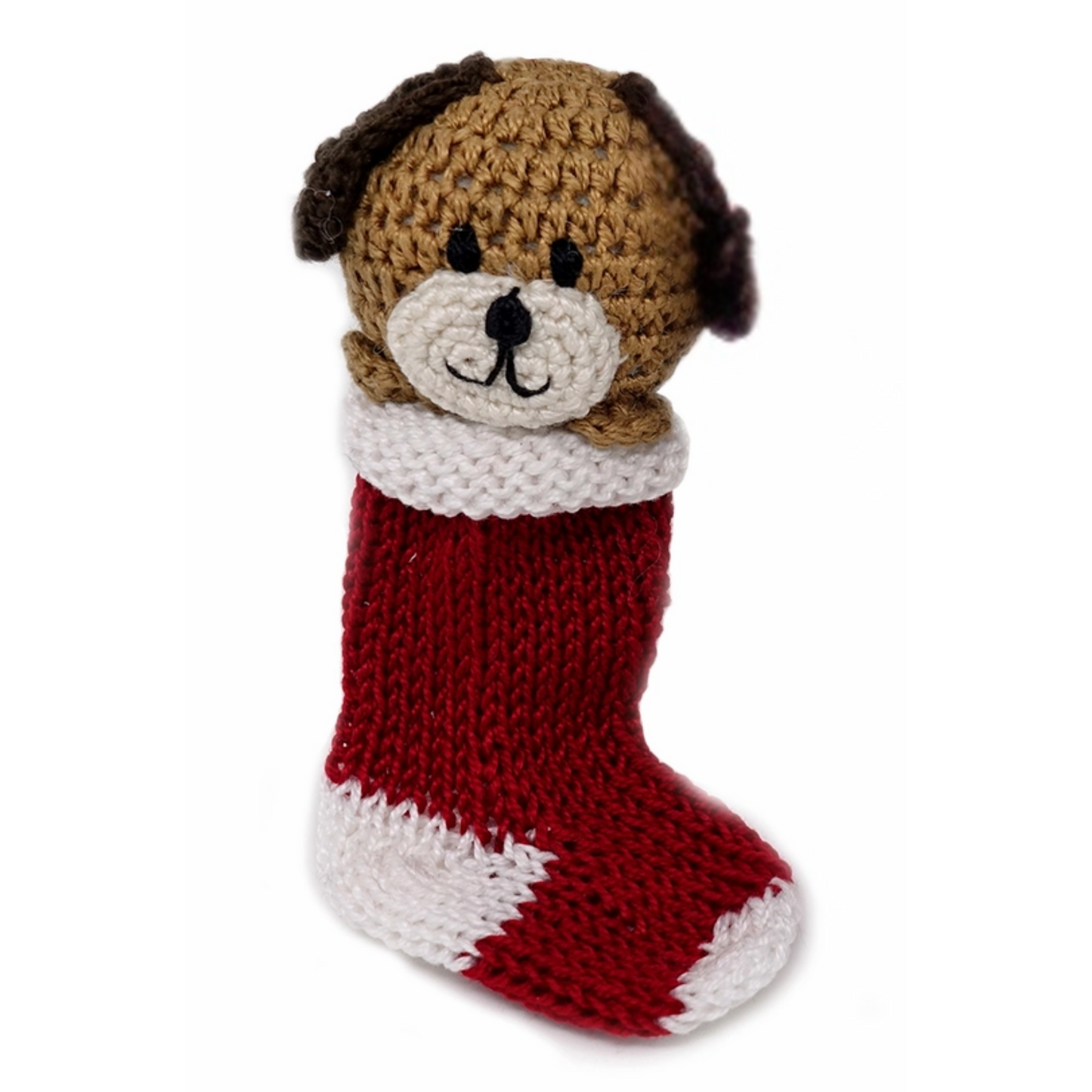 Crochet Puppy in Stocking