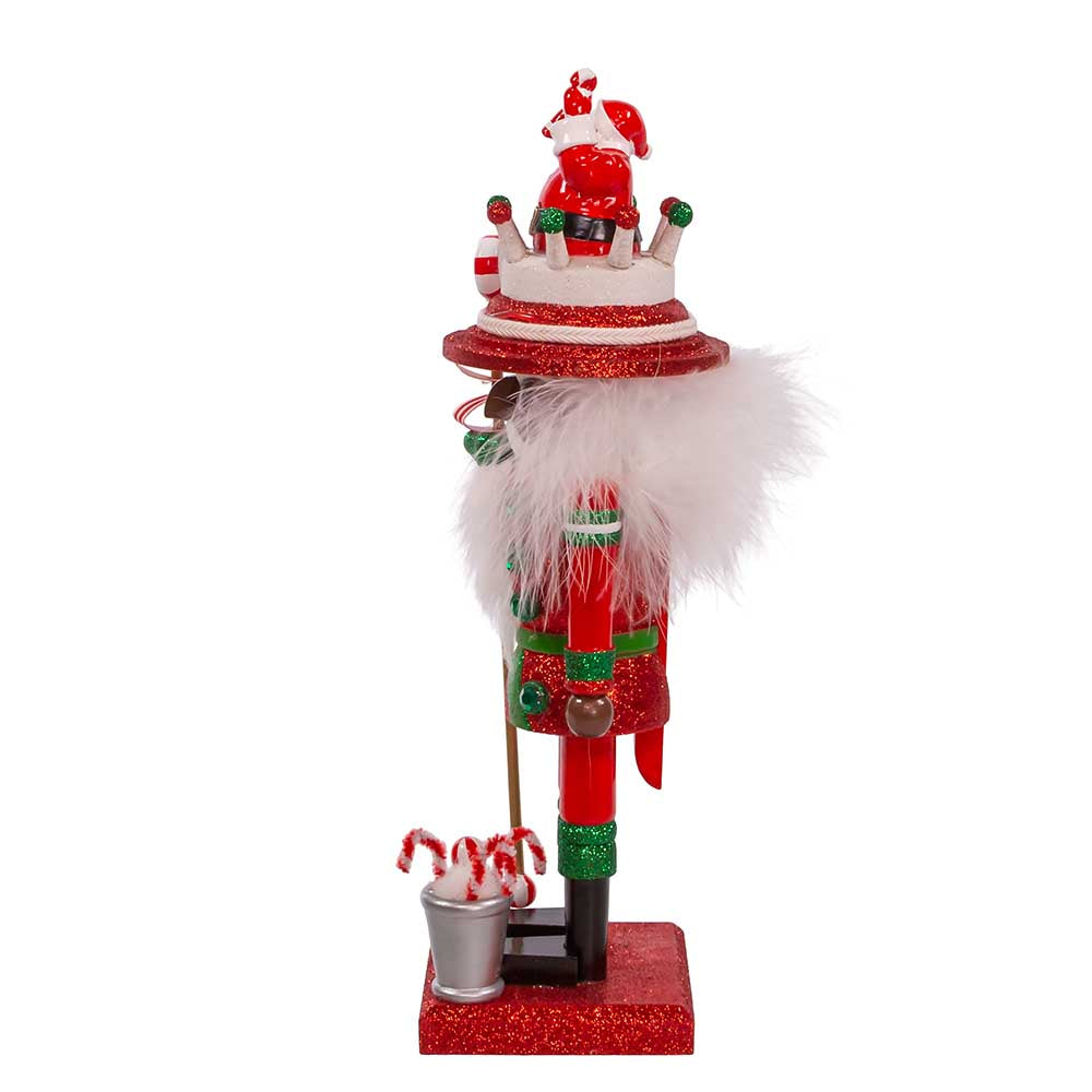 10" Nutcracker w/ Black Santa