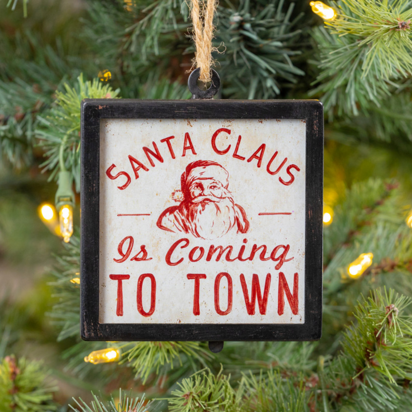 Santa Framed Ornament