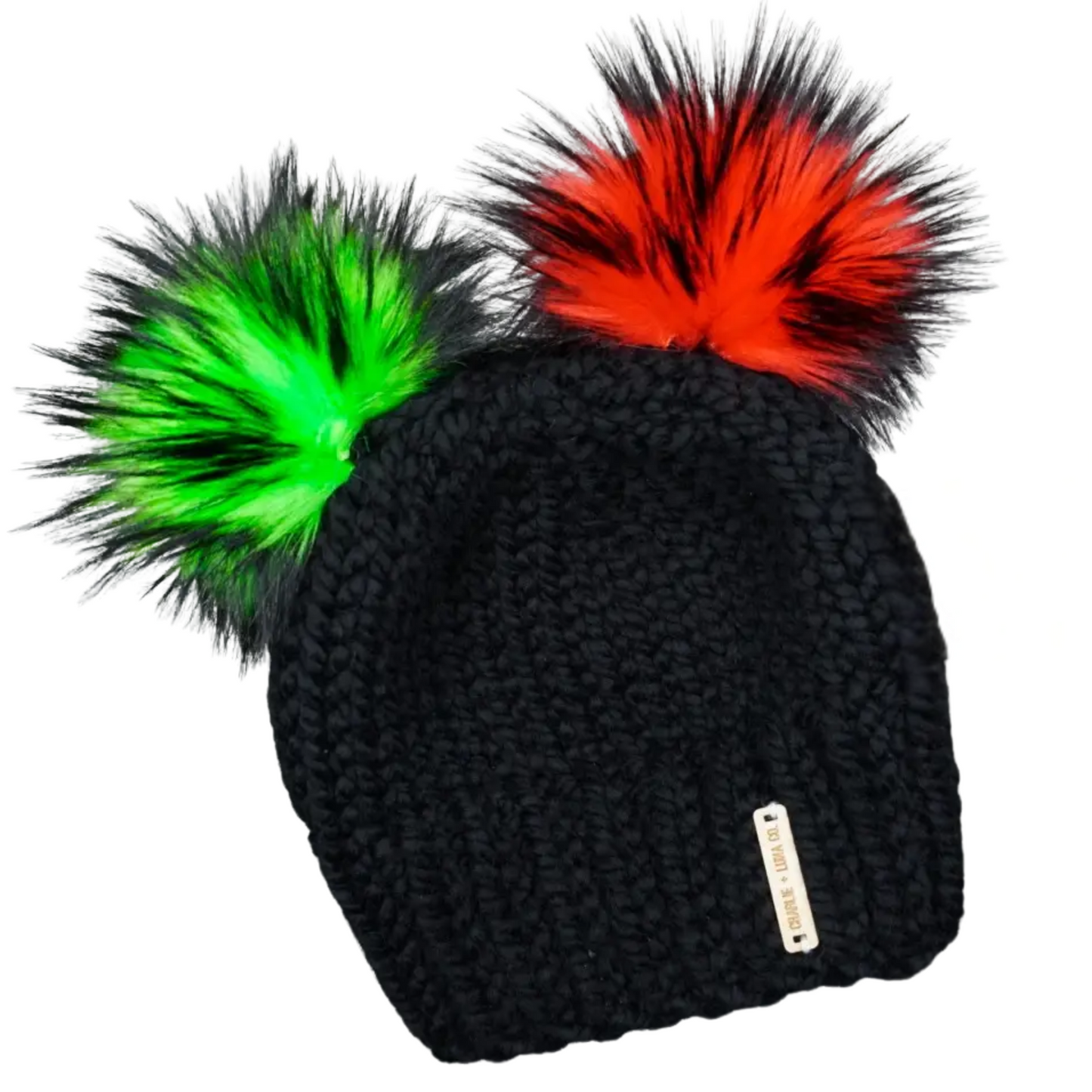 Charlie & Luna Christmas Double Pom Beanie