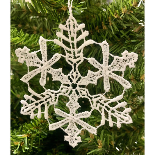 White Lace 2 Pattern Snowflake