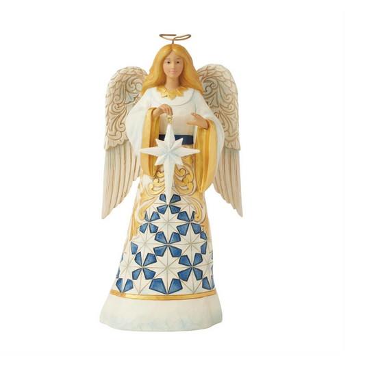 Jim Shore Blue & Gold Angel