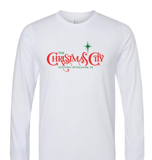 Women's Long Sleeved Christmas City T-Shirt