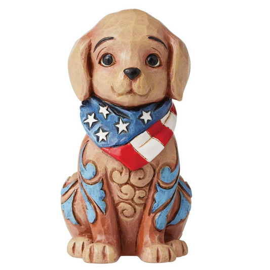 Jim Shore Mini Patriotic Puppy
