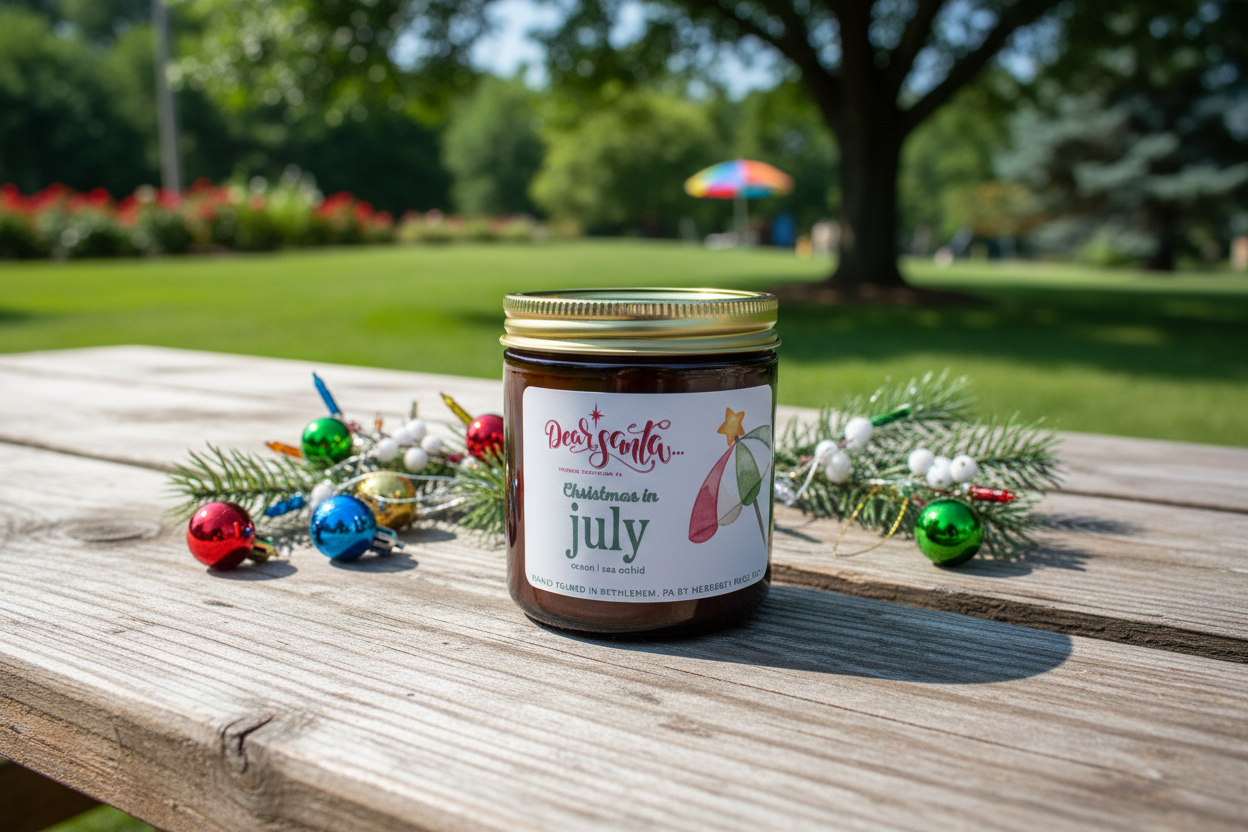 Christmas in July Herberry Candles 4oz