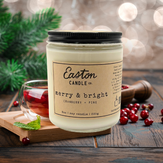 Merry & Bright 8 oz Easton Candle Co.