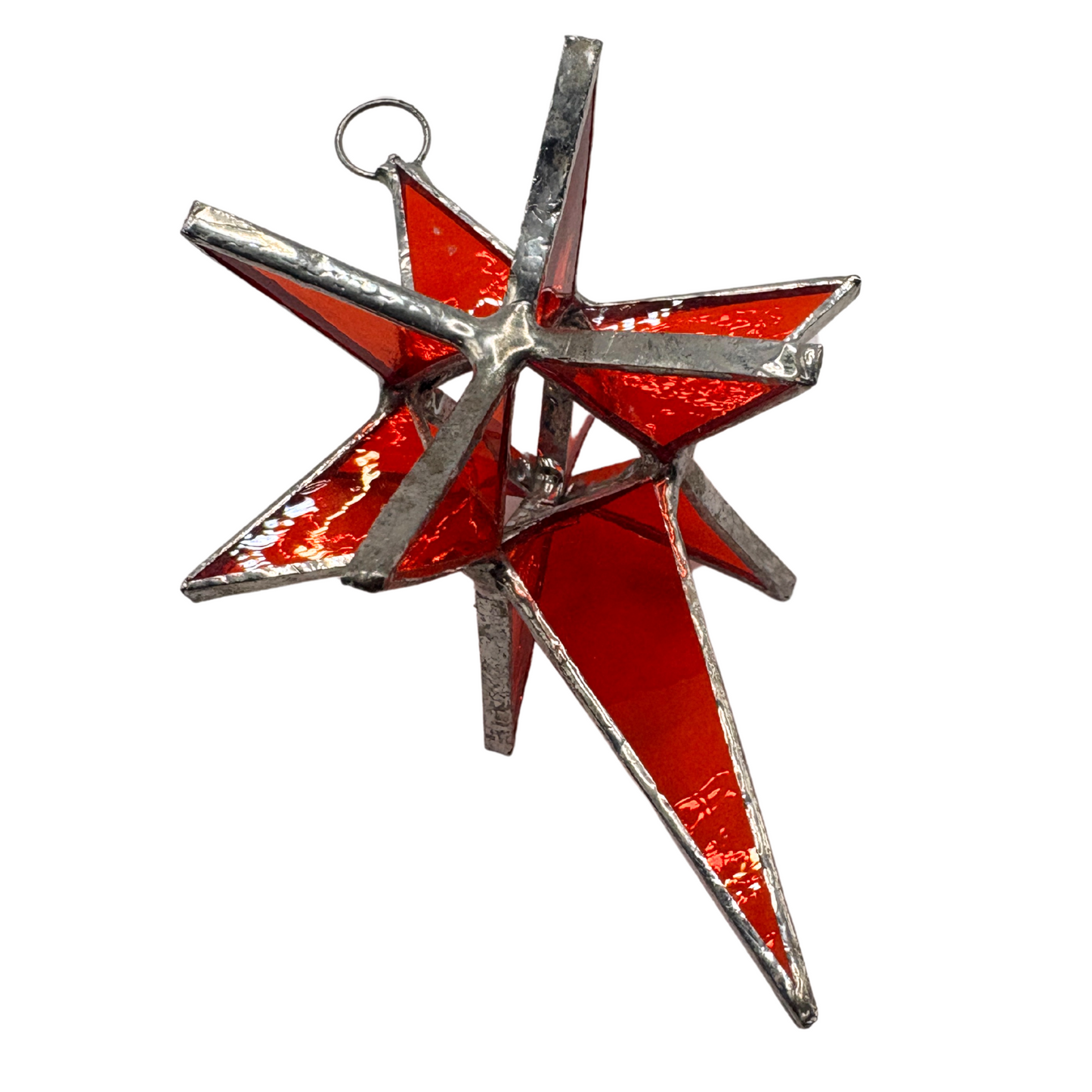 Orange 3D Bethlehem Star