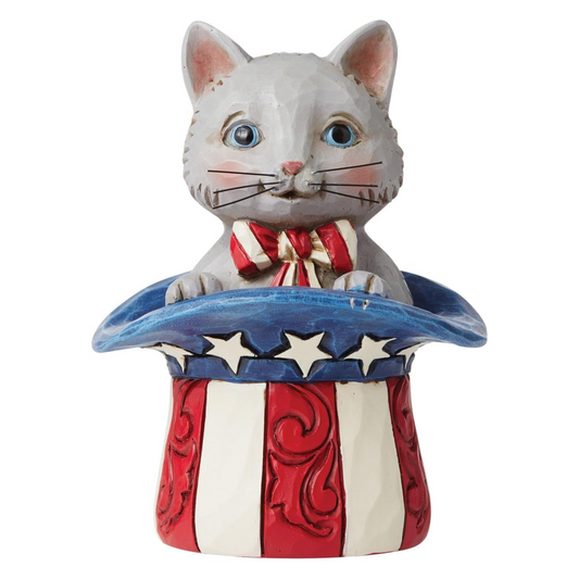 Jim Shore Mini Patriotic Kitten