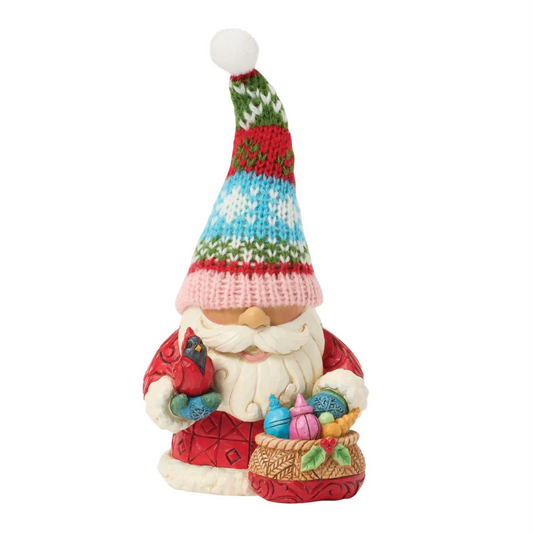 Jim shore Holiday Gnome w/ Knit Hat