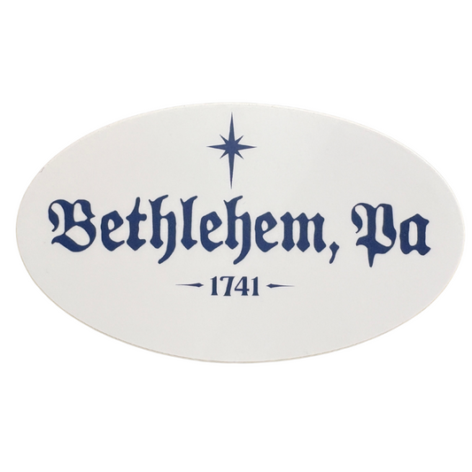 Bethlehem Oval Sticker