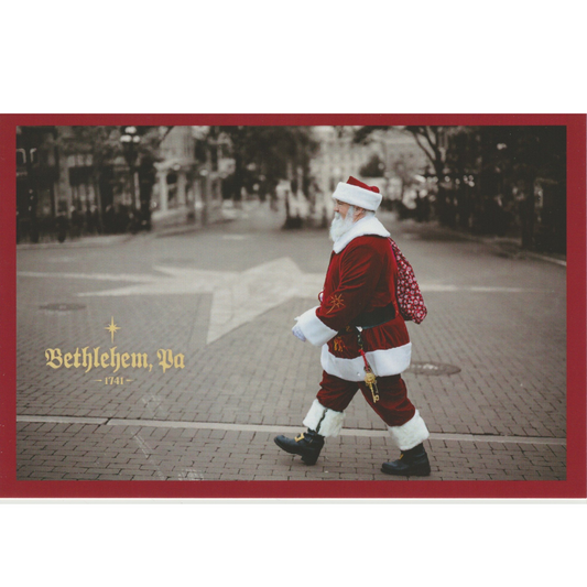 Santa on Main Postcard