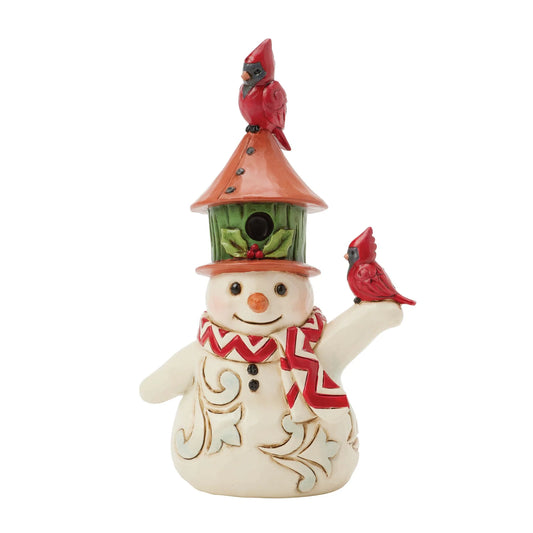 Snowman w/ Birdhouse Hat Mini