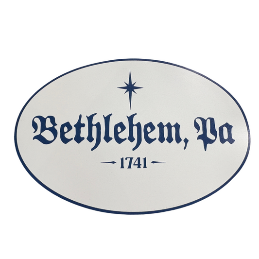 Bethlehem 1741 Oval Magnet