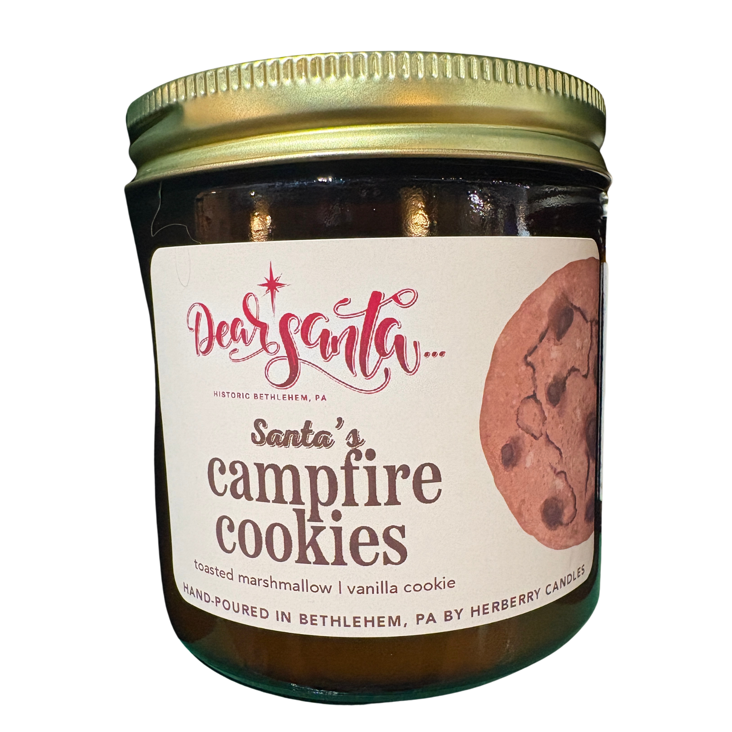 Santa's Campfire Cookies Herberry Candles 8oz