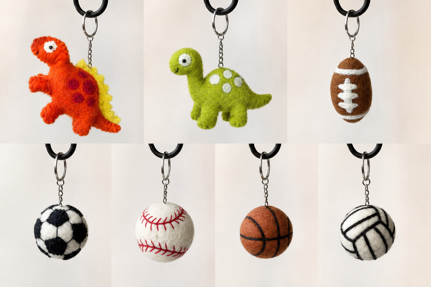 Wool Keychains (Several Varieties)