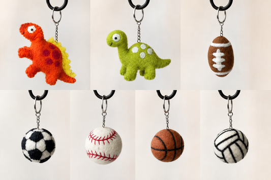 Wool Keychains (Several Varieties)