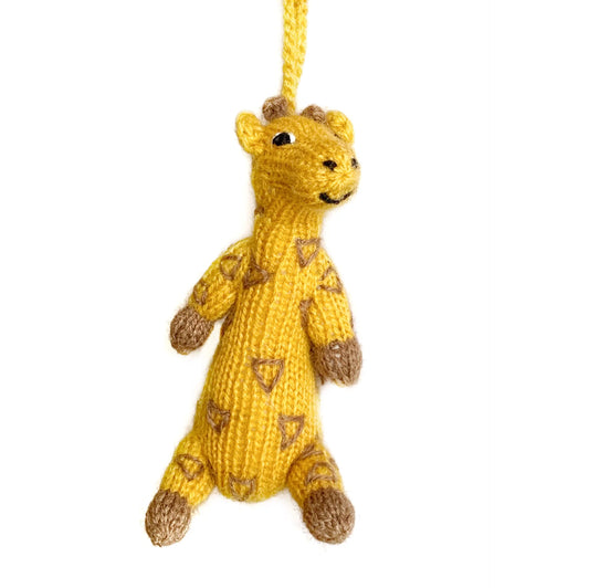 Giraffe knit/wool Ornament