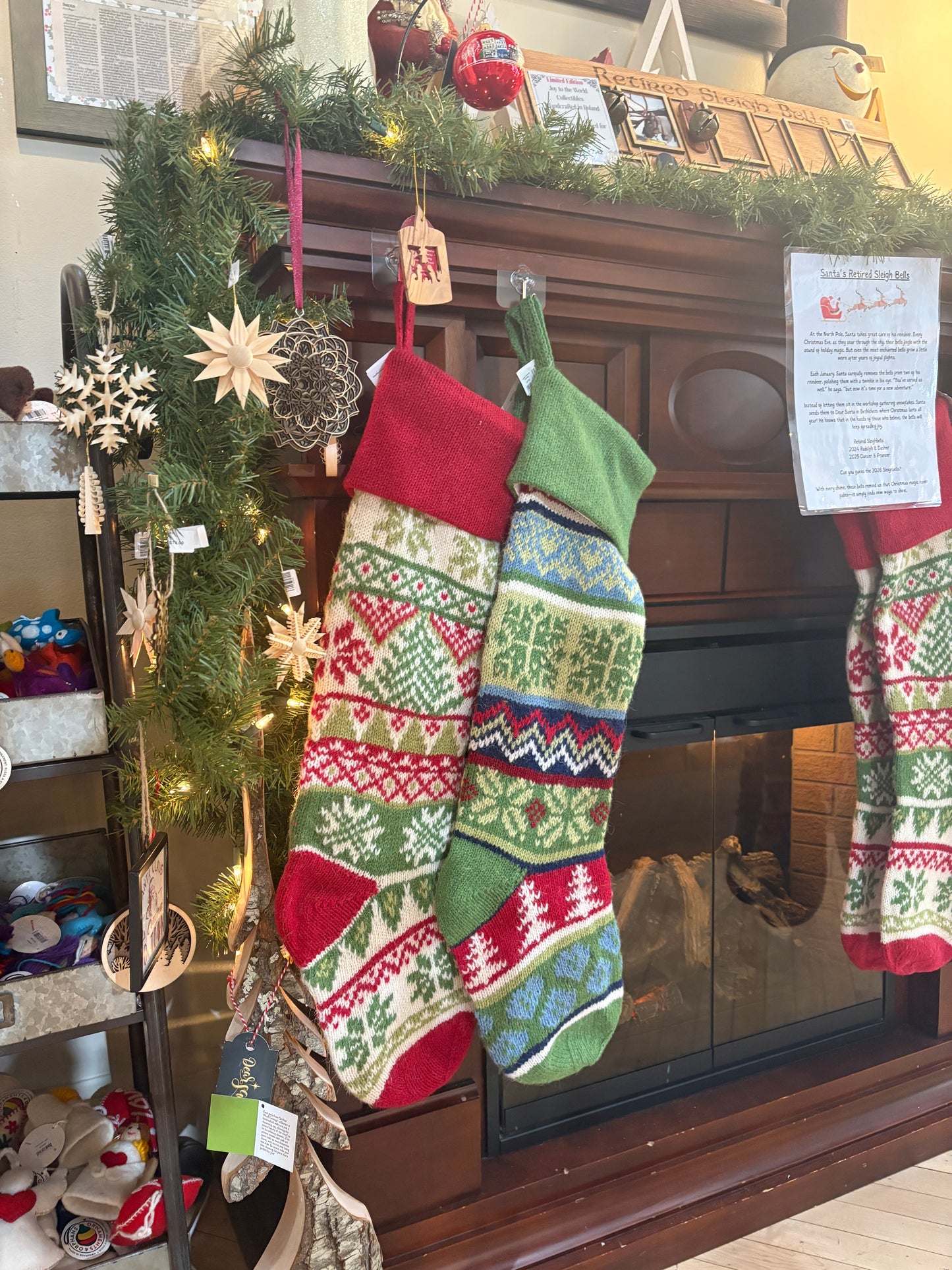 Holiday Tree Knit Stocking