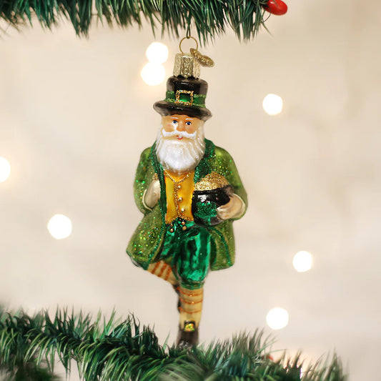 Old World Irish Santa Ornament
