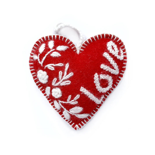 Love Wool Ornament