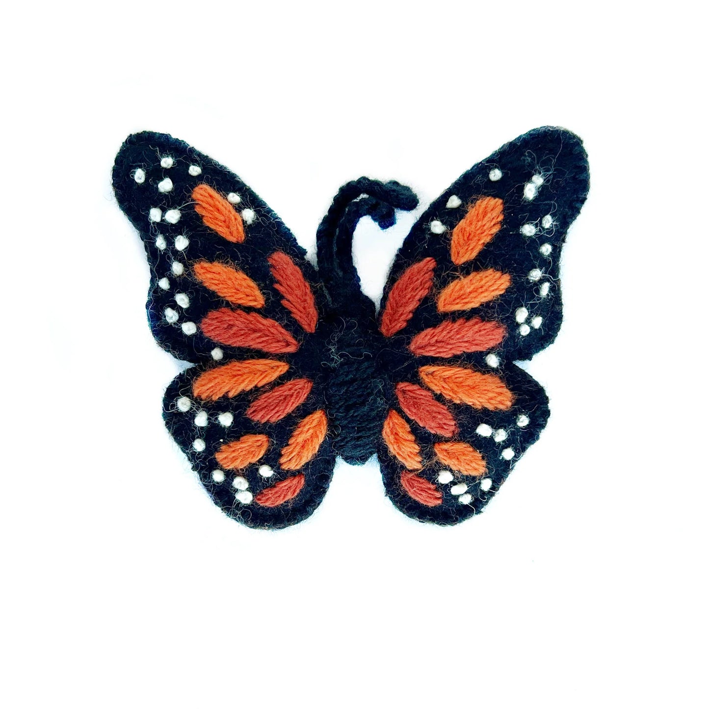 Monarch Butterfly Knit Ornament