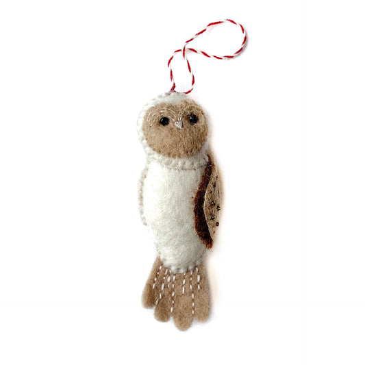 Owl felt/wool Ornament