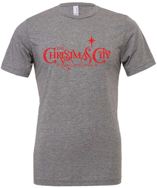 Men's Short Sleeved Christmas City T-Shirt