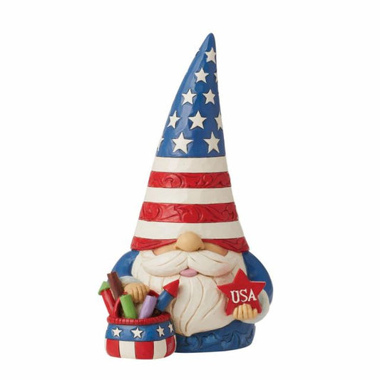 Jim Shore Patriotic Gnome w/Basket