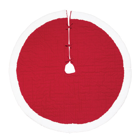 Red Velvet Stitch Tree Skirt