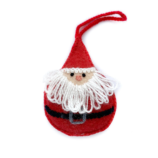 Embroidered Round Santa