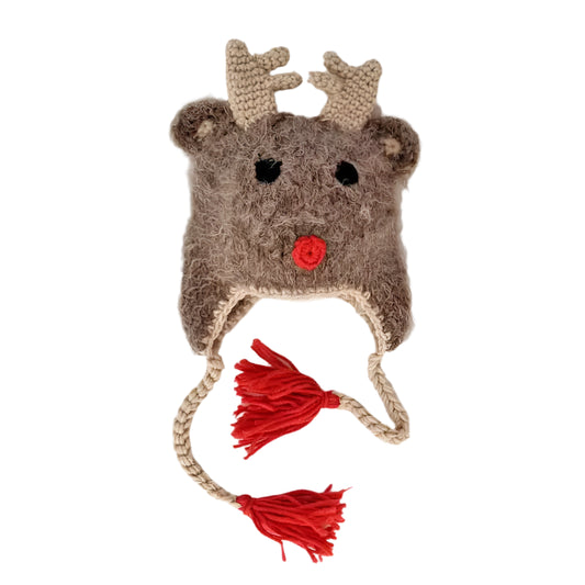 Rudolph Reindeer Beanie Hat Baby & Kids
