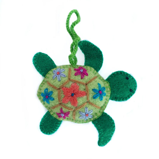 Embroidered Sea Turtle Ornament