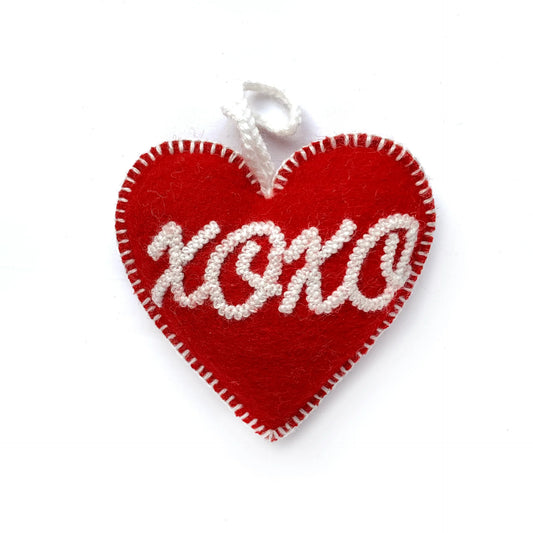 XOXO heart ornament