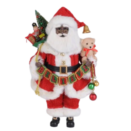 Black Believe Santa by Karen Didion