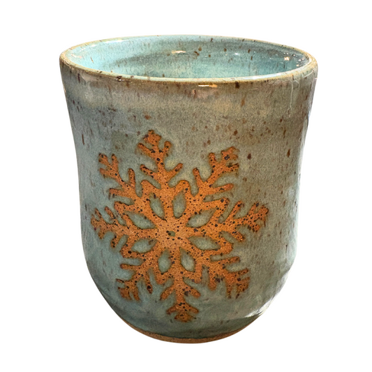 Snowflake Thumb Mug - Large- Local Artist  Ryan Olszewski