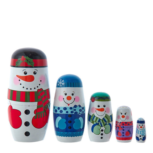5.5" Snowman Nesting Doll Set 5