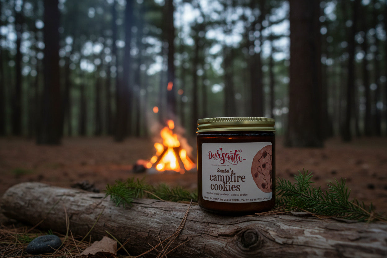 Santa's Campfire Cookies Herberry Candles 8oz
