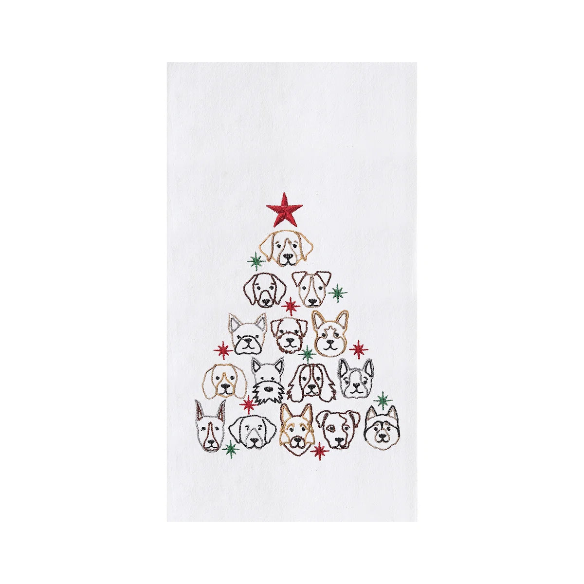 Dog Face Tree Towel