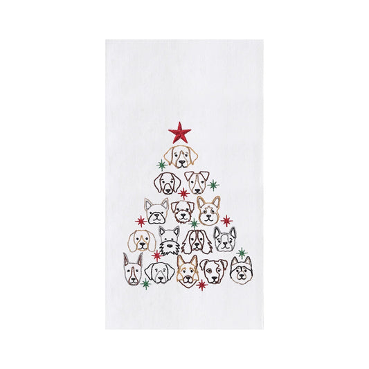 Dog Face Tree Towel